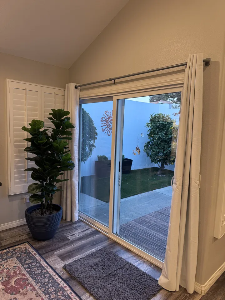 Curtain Rod Drapes Installation, Oceanside