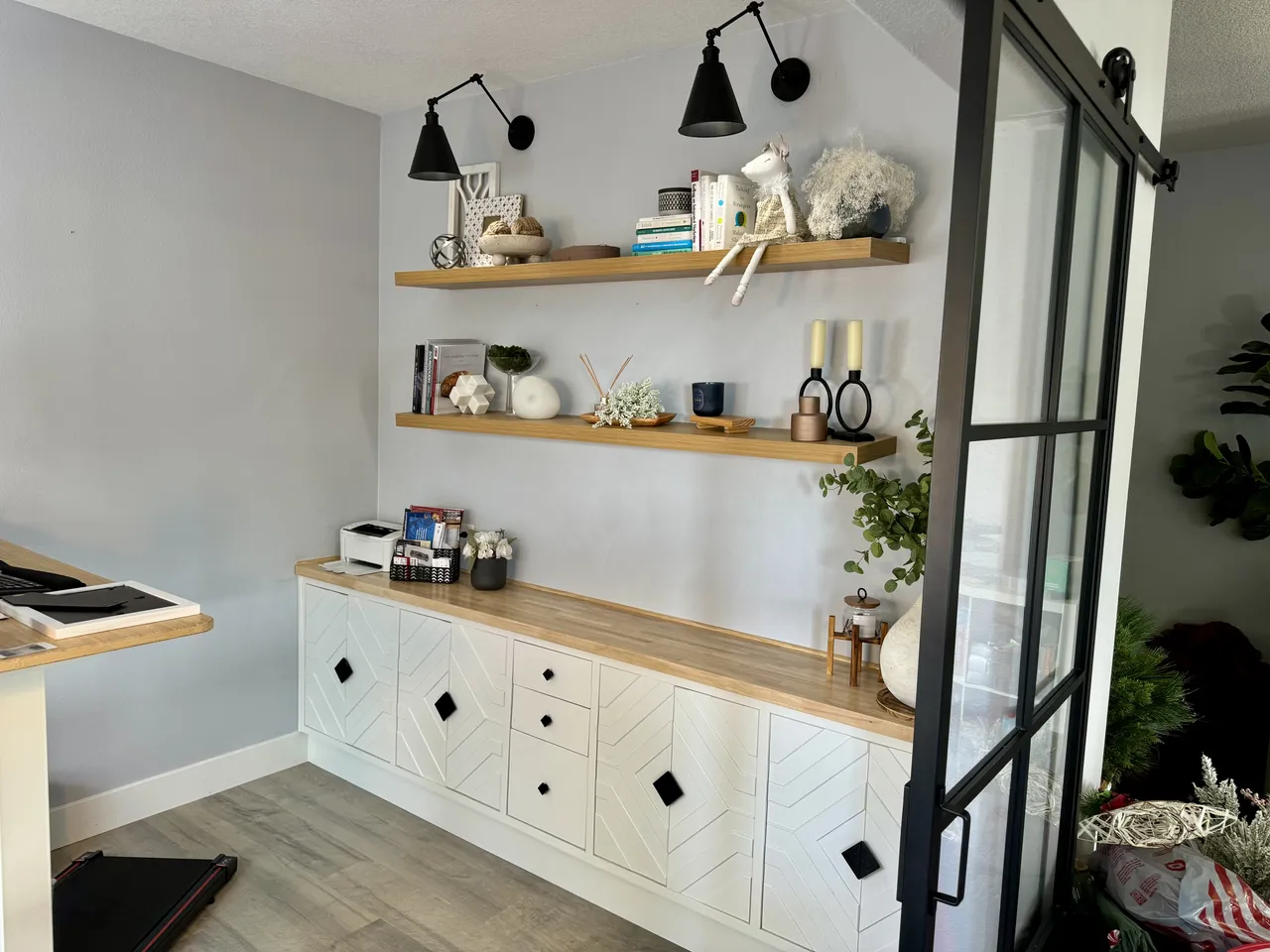 Custom Built In Cabinet Floating Shelves 2, San Marcos