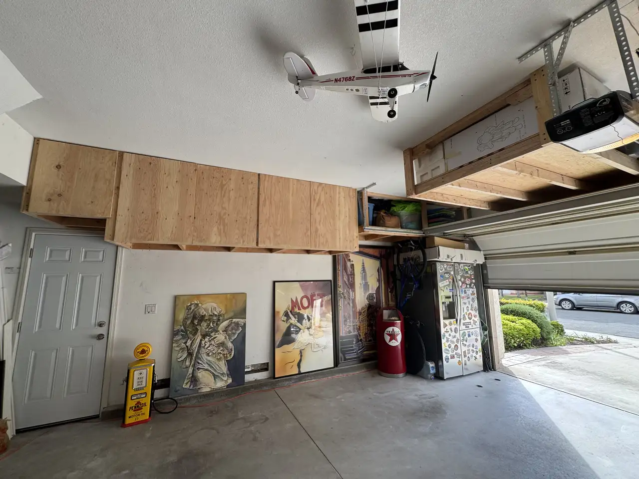 Custom Garage Storage System Hanging Racks Cabinets, Oceanside