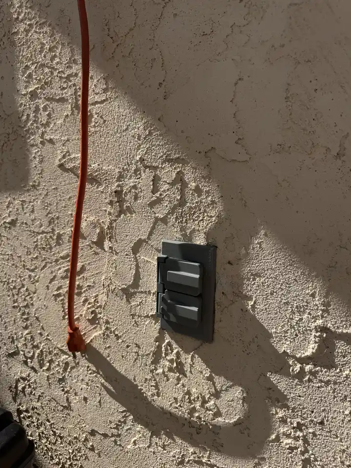 Exterior Plug Cover Installation Stucco Repair