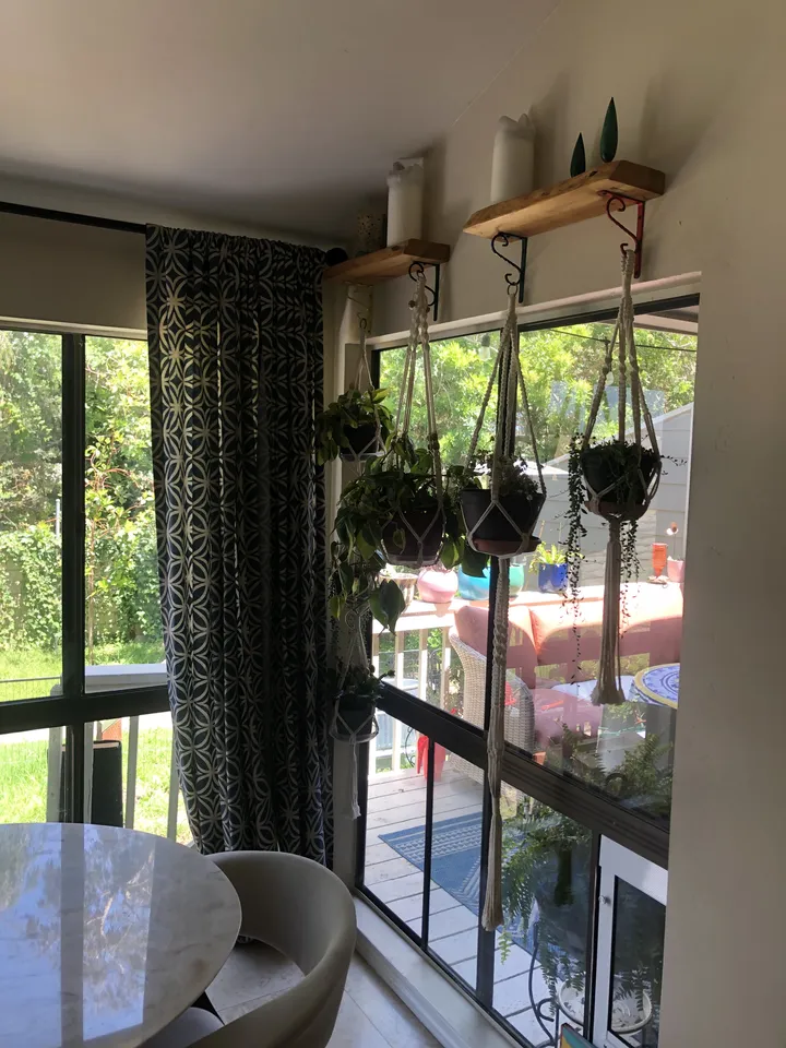 Floating Shelves Decorative Hanging Plants Installation, Leucadia