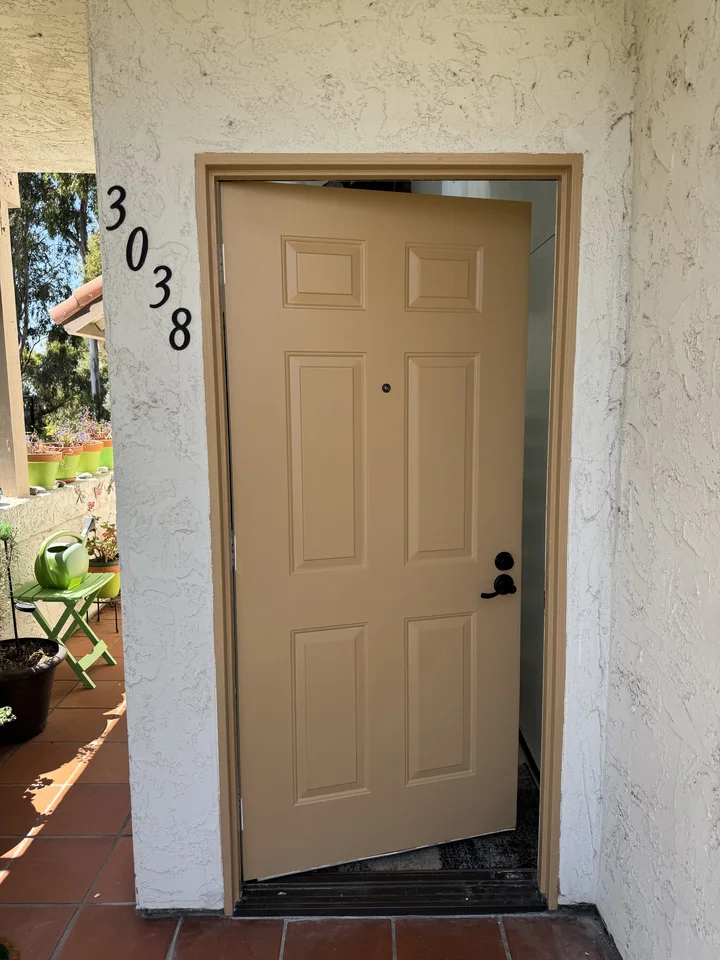Front Door Painting Trim, Solana Beach