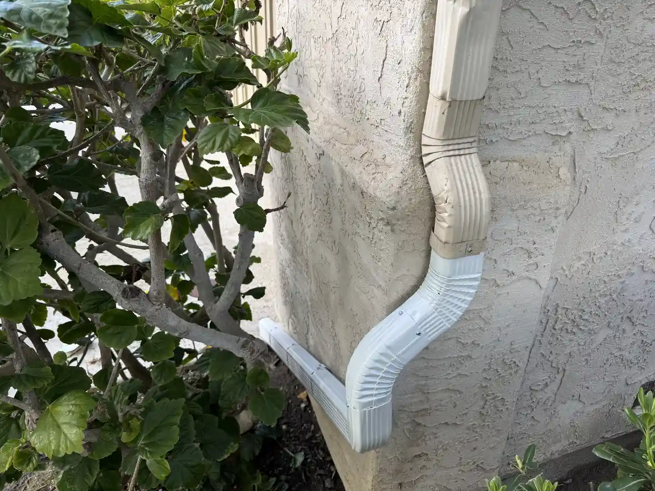 Gutter Drain Spout Re Routing, Carlsbad