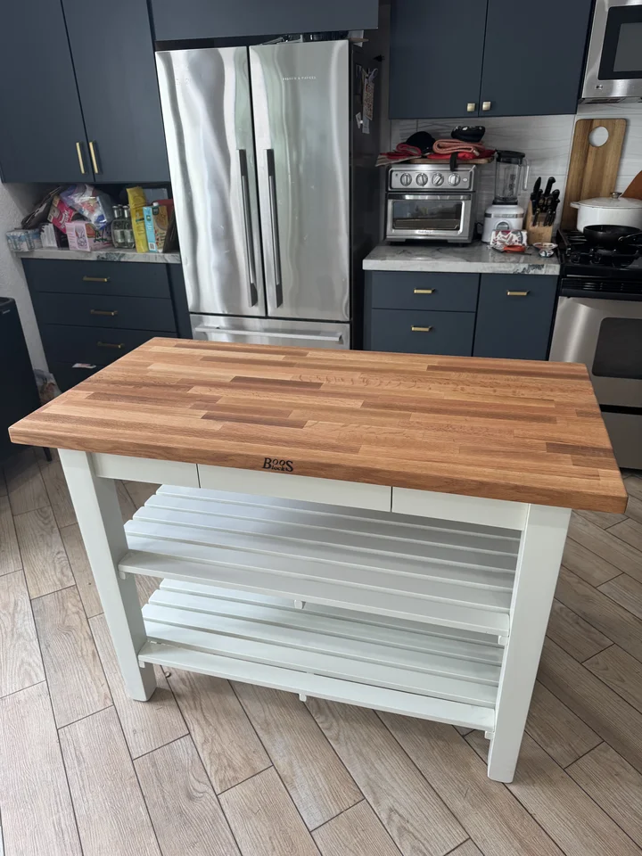 Kitchen Island Butcher Block Assembly, Carlsbad