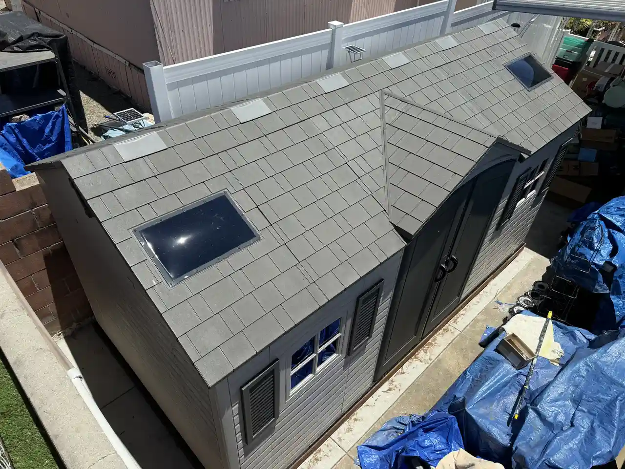 Lifetime Shed Install 2, Oceanside