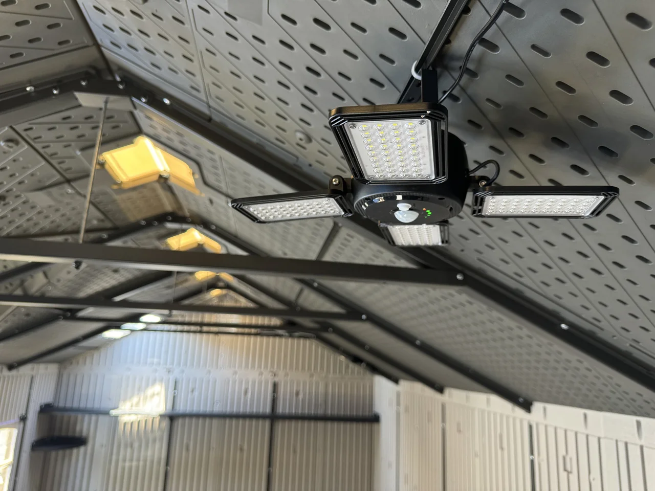 Lifetime Shed Install Oceanside LEDs