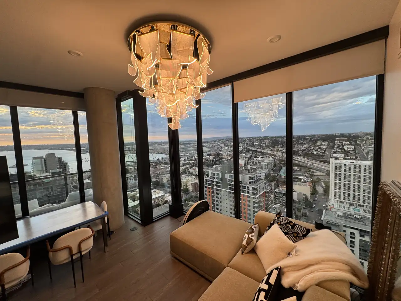 Luxury Art Light Fixture Installation 2, San Diego