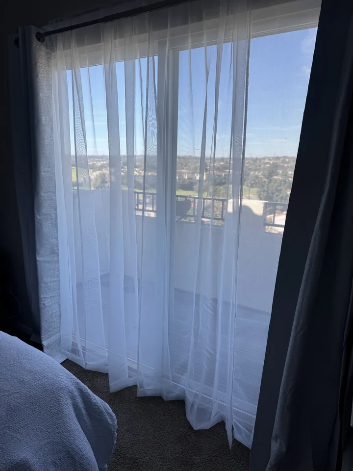Master Bedroom Drapes Curtain Rod Installation, Carlsbad